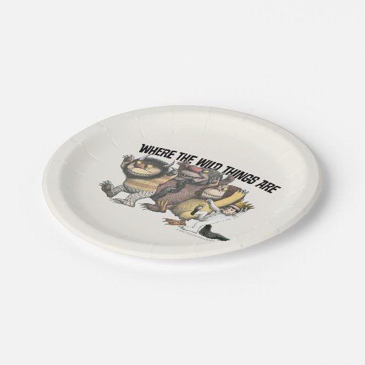 Where the Wild Things Are Characters & Logo Pappteller (Schrägansicht)