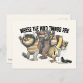 Where the Wild Things Are Characters & Logo Postkarte (Vorne/Hinten)