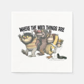 Where the Wild Things Are Characters & Logo Serviette (Vorderseite)