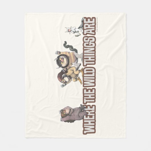 Where the Wild Things Are Characters on Logo Fleecedecke (Vorderseite)