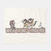 Where the Wild Things Are Characters on Logo Fleecedecke (Vorderseite (Horizontal))