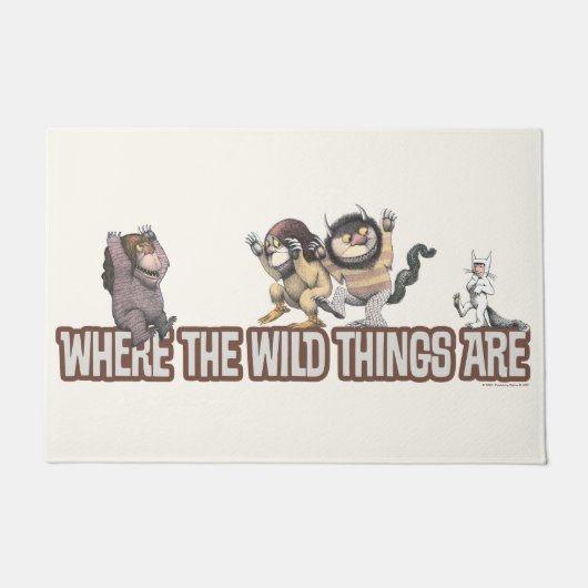 Where the Wild Things Are Characters on Logo Fußmatte (Vorderseite)