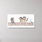 Where the Wild Things Are Characters on Logo Leinwanddruck (Vorderseite)