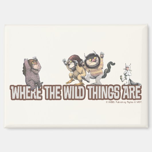 Where the Wild Things Are Characters on Logo Magnet (Vorderseite)