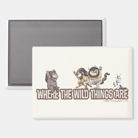 Where the Wild Things Are Characters on Logo Magnet (Vorderseite/Rückseite)