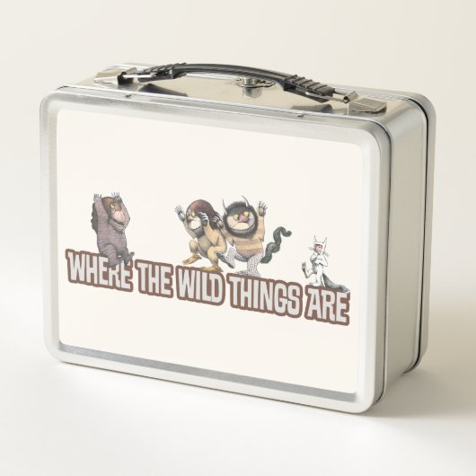 Where the Wild Things Are Characters on Logo Metall Brotdose (Rückseite)