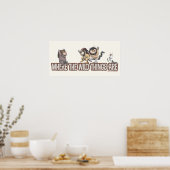 Where the Wild Things Are Characters on Logo Poster (Küche)