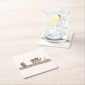 Where the Wild Things Are Characters on Logo Rechteckiger Pappuntersetzer (Vor Ort)