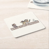 Where the Wild Things Are Characters on Logo Rechteckiger Pappuntersetzer (angewinkelt)