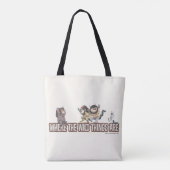Where the Wild Things Are Characters on Logo Tasche (Rückseite)