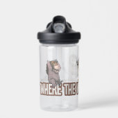Where the Wild Things Are Characters on Logo Trinkflasche (Vorne)