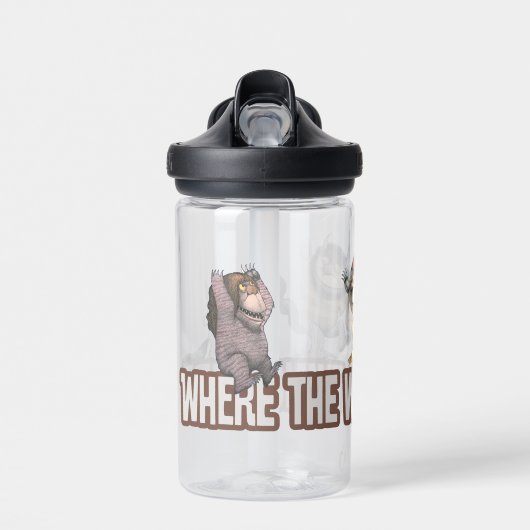 Where the Wild Things Are Characters on Logo Trinkflasche (Vorne)
