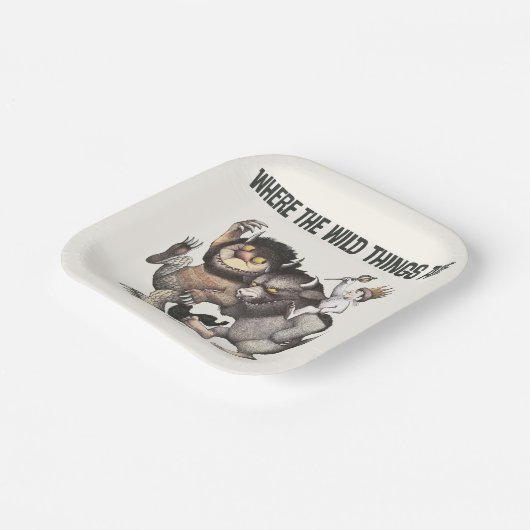 Where the Wild Things Are Characters Pappteller (Gewinkelt)