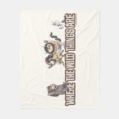 Where the Wild Things Are Charaktere auf Logo Fleecedecke (Vorderseite)