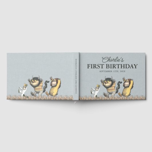 Where the Wild Things Are First Birthday Gästebuch (Voll)