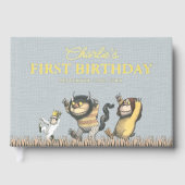 Where the Wild Things Are First Birthday Gästebuch (Vorderseite)