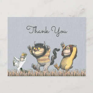 Where the Wild Things Are Geburtstags-Dankeschön Postkarte