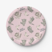 Where the Wild Things Are Pink Star Pattern Pappteller (Vorderseite)