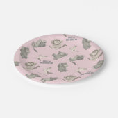 Where the Wild Things Are Pink Star Pattern Pappteller (Schrägansicht)