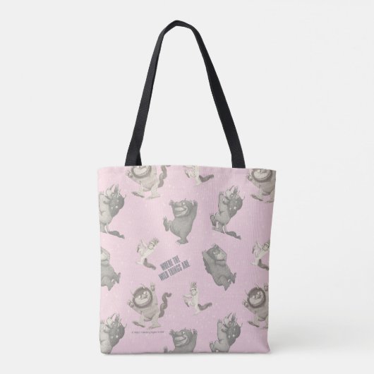 Where the Wild Things Are Pink Star Pattern Tasche (Rückseite)