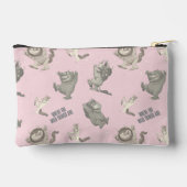 Where the Wild Things Are Pink Star Pattern Zubehörtasche (Rückseite)
