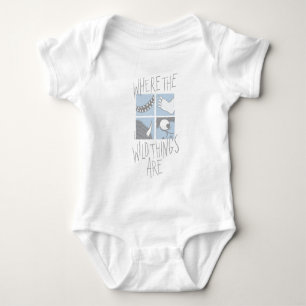 Where The Wild Things Are Quadratisches Grafikde Baby Strampler