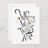Where the Wild Things Are Quote Graphic Postkarte (Vorne/Hinten)