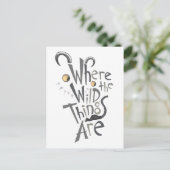 Where the Wild Things Are Quote Graphic Postkarte (Stehend Vorderseite)