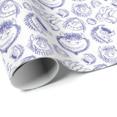 Where the Wild Things Are Sketch Pattern Geschenkpapier (Rolleneckpunkt)