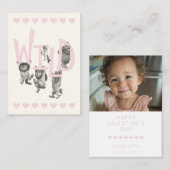 Where The Wild Things Are Valentine Photo Mitteilungskarte (Vorne/Hinten)