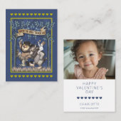 Where The Wild Things Are Valentine Photo Mitteilungskarte (Vorne/Hinten)