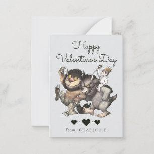Where The Wild Things Are Valentinsfoto Mitteilungskarte