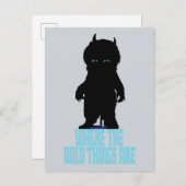 Where the Wild Things Are | Wild Thing Silhouette Postkarte (Vorne/Hinten)