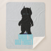 Where the Wild Things Are | Wild Thing Silhouette Sherpadecke (Vorderseite)