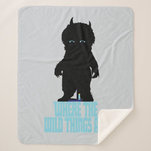 Where the Wild Things Are | Wild Thing Silhouette Sherpadecke (Vorderseite)