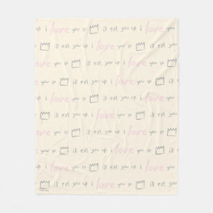 Where the Wild Things Zitatmuster Fleecedecke