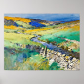 "Where Water Sings - A Yorkshire Landschaft Poster (Vorne)