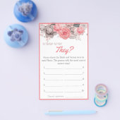 Where were They? Bridal Shower Game Card Flyer (Einzeln)