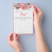 Where were They? Bridal Shower Game Card Flyer (Handgriff)
