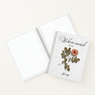 Where Words Bloom – Personalized Writing Journal Notizblock