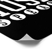 Where Words Fail Music Speaks - Musician Teacher Q Poster (Ecke)