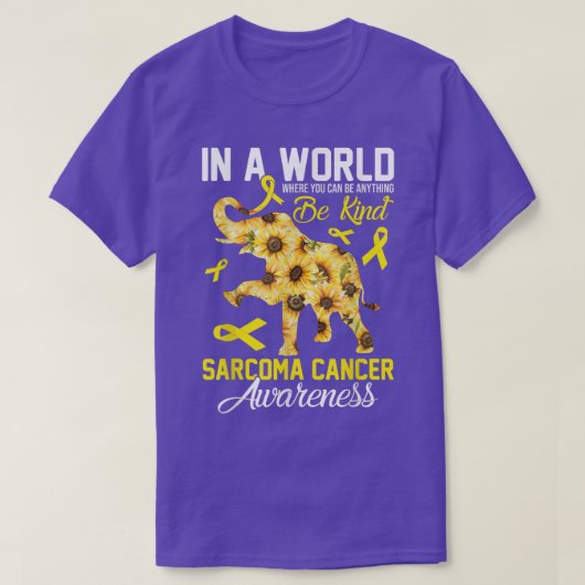 Where You Can Be Anything Be Kind Bone Cancer Awar T-Shirt (Design vorne)