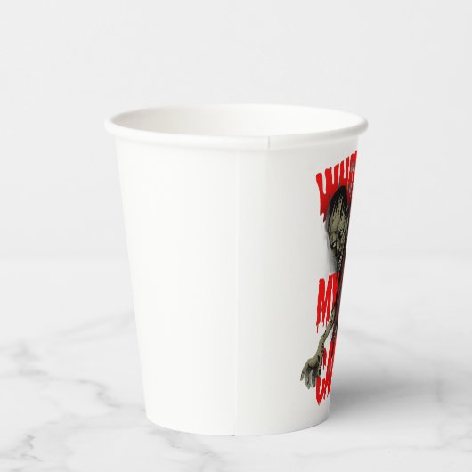 Where's My Candy  Pappbecher (Rechts)