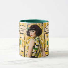 Where's My Coffee Retro Beauty 60s coffee mug Tasse