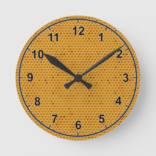 Where's My Honey Runde Wanduhr (Vorderseite)