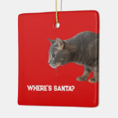 Where's Santa Cat Ornament  (Links)