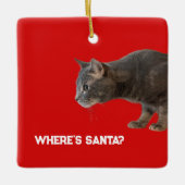 Where's Santa Cat Ornament  (Vorderseite)