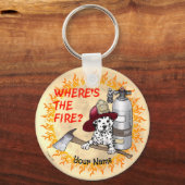 Wheres the Fire Firefighter Schlüsselanhänger (Vorderseite)