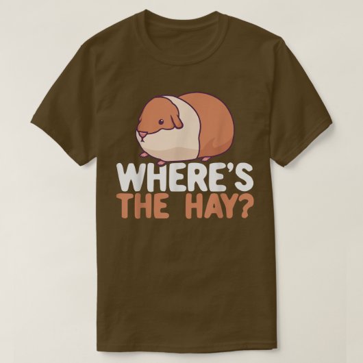 Wheres The Hay Furry Potato Guinea Pig T-Shirt (Design vorne)