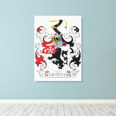 Whetstone Familienwappen Leinwanddruck (Insitu (Holzboden))